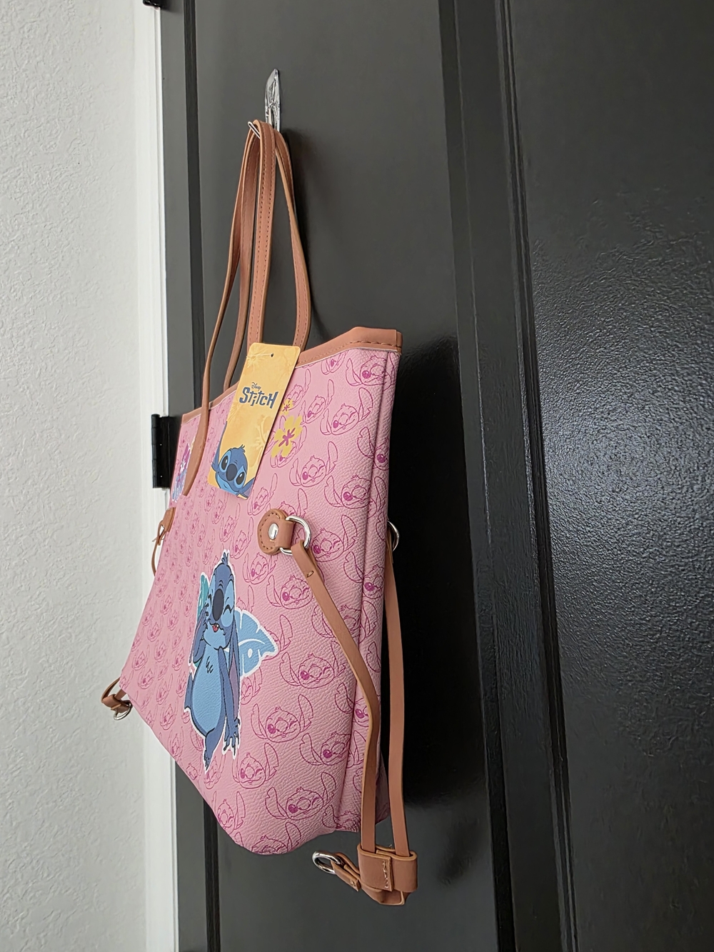 NWT Disney Stitch Pink Tote Bag - Picture 2 of 4